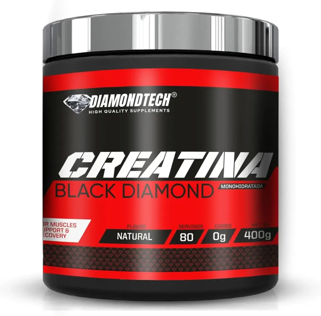 [B0B5SC934BASIN] DiamondTech Creatina Black Diamond 400gr Natural 