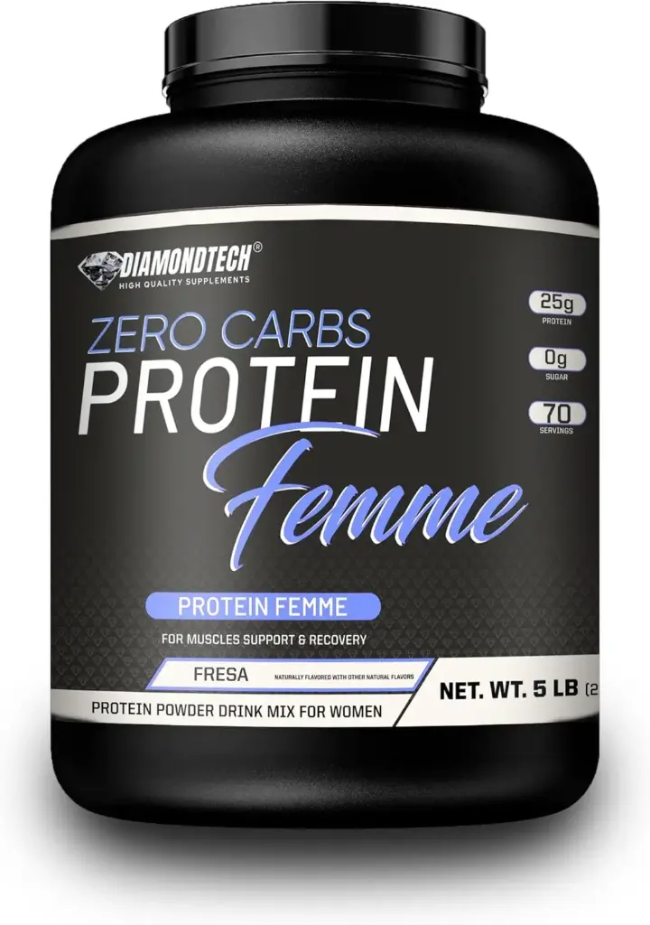 DiamondTech zero carbs Proteína femme 5lbs sfn fresa