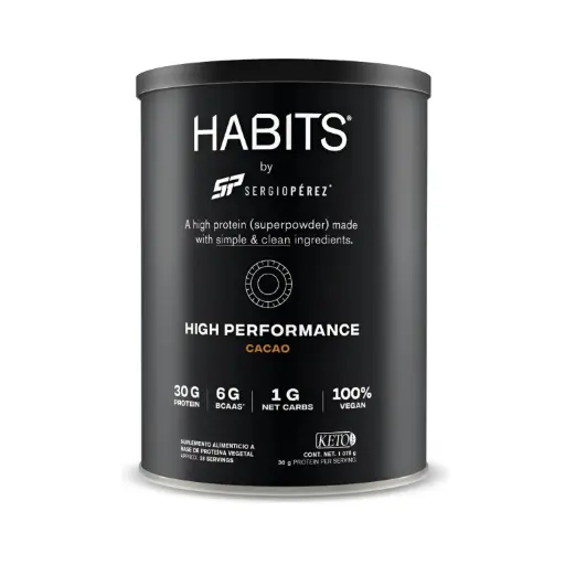 [7501468159635] Habits Proteína Vegana By Checo Perez 1078g Cacao
