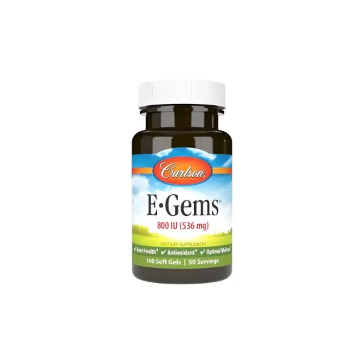 [088395003806] Carlson Labs E-Gems, 800 IU (536 mg), 50 Cápsulas Blandas
