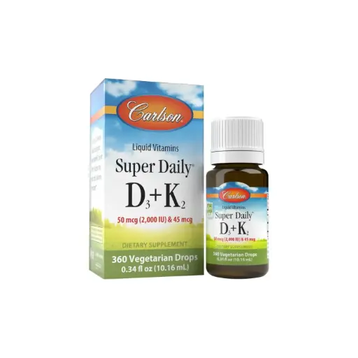 [088395105005] Carlson Labs Super Daily, Vimanina D3+K2, 10.16 ml