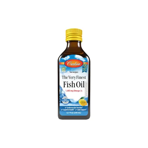 [088395015403] Carlson Labs, Aceite de pescado 1600 mg, 200 ml, Limón
