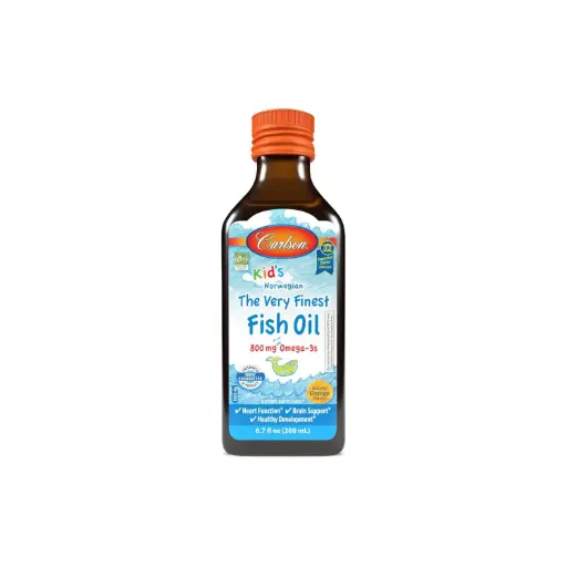[088395016530] Carlson Labs Kids's, Aceite de Pescado, 800 mg, 200 ml, Naranja
