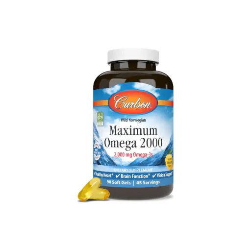 [088395172106] Carlson Labs Maximum Omega 3, 90 Cápsulas Blandas