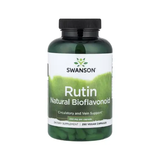 [087614011257] Swanson Rutina, Bioflavonoides Naturales, Refuerzo Para La Circulación Y Las Venas 250 Mg, 250 Cápsulas Veganas