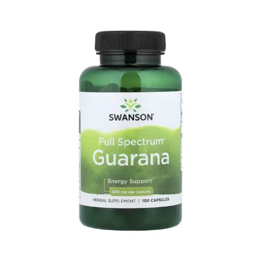 [087614019789] Swanson Guaraná Full Spectrum, Refuerzo para la energía, 500 mg, 100 cápsulas 