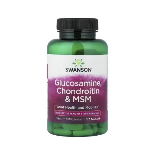 [087614110097] Swanson Glucosamina, Condroitina Y Msm Salud Y Movilidad De Las Articulaciones, 120 Tabletas