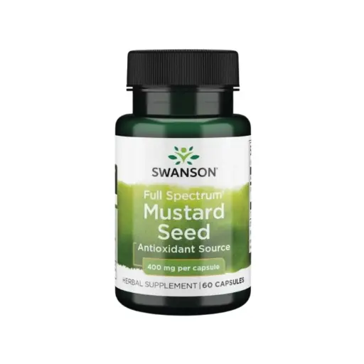 [087614112626] Swanson Semillas De Mostaza Full Spectrum Ayuda A Mejorar La Digestión Y El Metabolismo 400 Mg, 60 Cápsulas