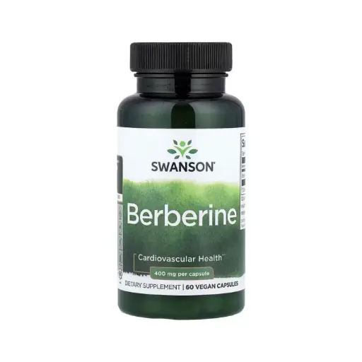 [087614114118] Swanson Berberina, Salud Cardiovascular 400 Mg, 60 Cápsulas Veganas 