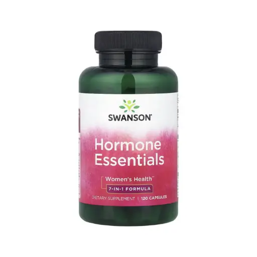 [087614070285] Swanson Hormonas Esenciales, Suplemento Para La Salud De La Mujer, Promueve El Equilibrio Hormonal, 120 Cápsulas