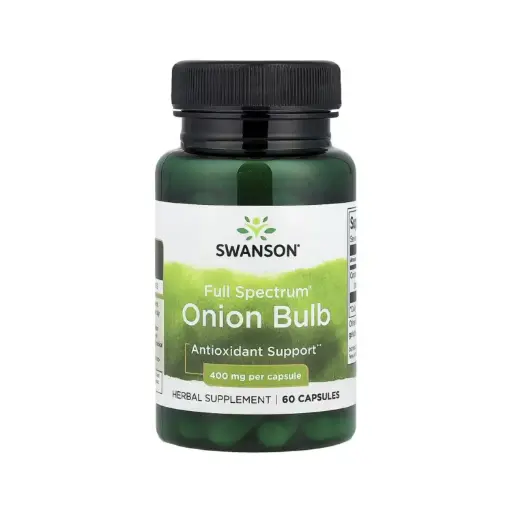 [087614112640] Swanson Bulbo De Cebolla Full Spectrum, Protección Antioxidante 400 Mg, 60 Cápsulas 