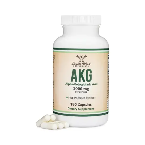 [859793007877] Double Woods Akg ácido Alfa Cetoglutárico) 180 Caps, 500 mg
