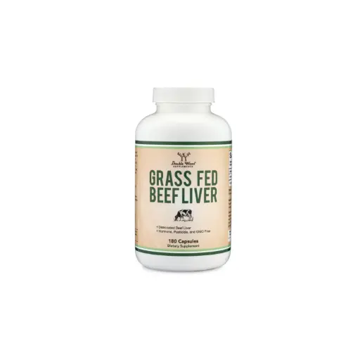[850033272734] DOUBLE WOOD Grass Fed Beef Liver - 180 cápsulas