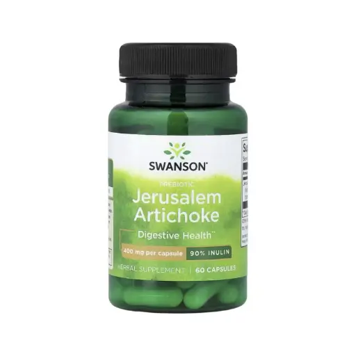 [087614112985] Swanson Alcachofa De Jerusalén Prebiótica, Salud Digestiva 400 Mg, 60 Cápsulas