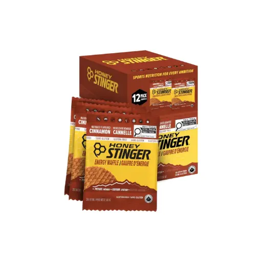[810815024876] Honey Stinger, Waffle energético, Canela, 12 waffles, 30 g (1,06 oz) cada uno