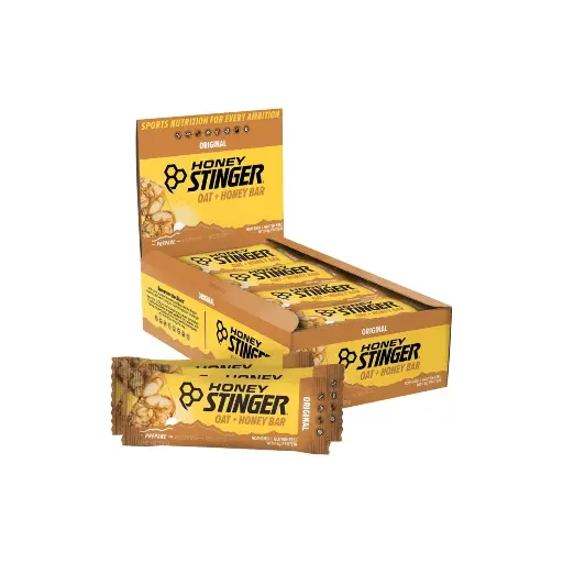 [810815026580] Honey Stinger, Barrita de avena y miel, Original, 12 barritas, 42 g (1,48 oz) cada una
