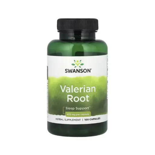 [087614015064] Swanson, Raíz De Valeriana, Refuerzo Para El Sueño 475 Mg, 100 Cápsulas 