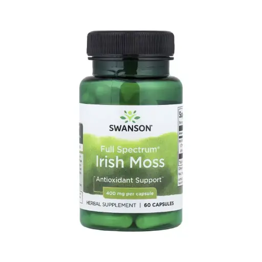[087614112916] Swanson Full Spectrum, Musgo Irlandés, Protección Antioxidante 400 Mg, 60 Cápsulas