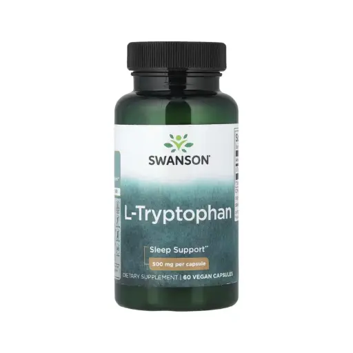 [B00980PM1U] Swanson L-triptófano, Refuerzo Para El Sueño 500 Mg, 60 Cápsulas