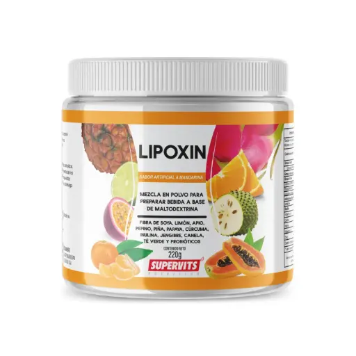 [Lipoxin mandarina] Supervits Lipoxin Reducción De Grasa Sabor Mandarina 220 Gramos 
