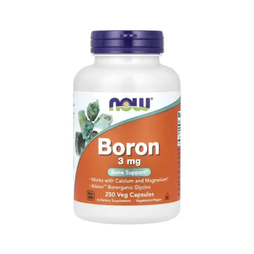 [733739014122] Now Foods Boron 3 Mg, Refuerzo Para La Salud Ósea 250 Cápsulas Vegetales