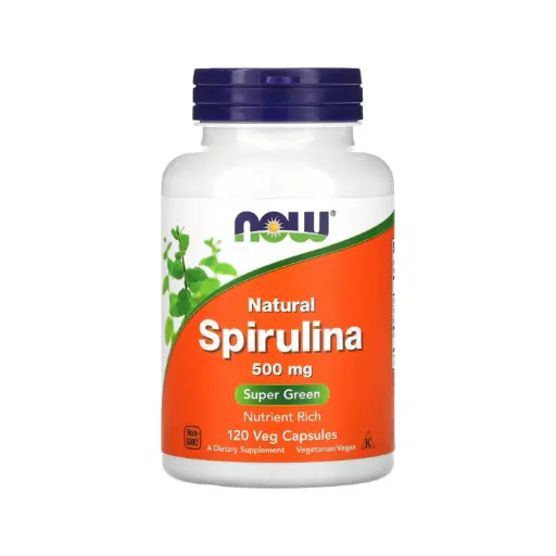 [733739027023] Now Foods Espirulina Natural 500 mg, 120 Cápsulas Veganas