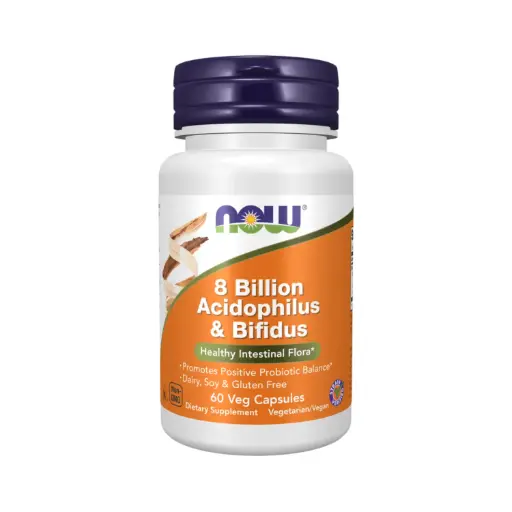 [733739029300] Now Foods 8 Billones Acidophilus Y Bifidus 60 Capsulas Vegetales