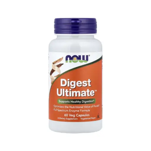 [733739029652] Now Foods Digest Ultimate™, Fórmula Enzimática De Espectro Completo, Favorece La Digestión Saludable 60 Cápsulas Vegetales 