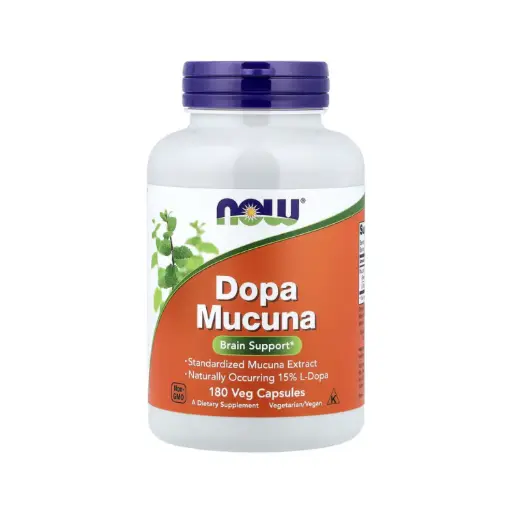 [733739030931] Now Foods Dopa Mucuna, Refuerzo Para El Cerebro 180 Cápsulas Vegetales 