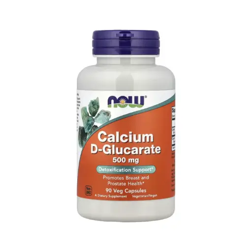 [733739030979] Now Foods D-Glucarato De Calcio 500 Mg, Promueve La Salud De Las Mamas, La Próstata Y La Desintoxicación 90 Cápsulas Vegetales