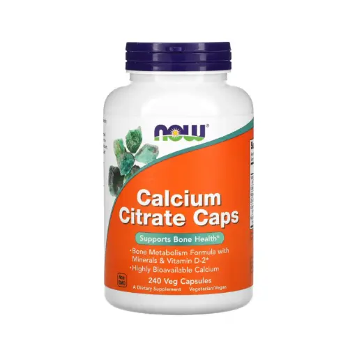 [733739012371] Now Foods Cápsulas De Citrato De Calcio Con Minerales Y Vitamina D2, Promueve La Salud Ósea 240 Cápsulas Vegetales