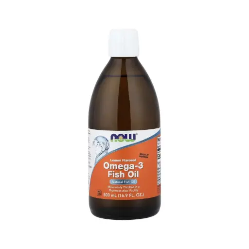 [733739016607] Now Foods Aceite De Pescado Con Omega-3, 16.9 Fl Oz (500 Ml)
