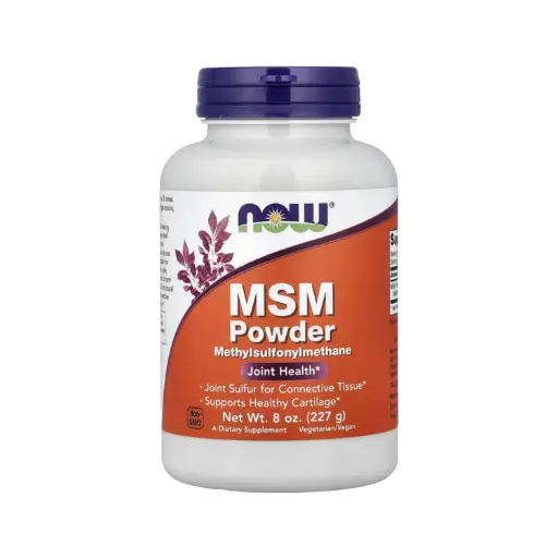 [733739021250] Now Foods MSM En Polvo, Promueve La Salud Del Cartílago Y La Salud De Las Articulaciones 227 G (8 Oz)