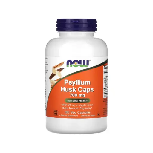 [733739059734] Now Foods Cápsulas De Cáscara De Psilio 700 Mg Con 50 Mg De Pectina De Manzana, Promueve La Salud Intestinal 180 Cápsulas Vegetales