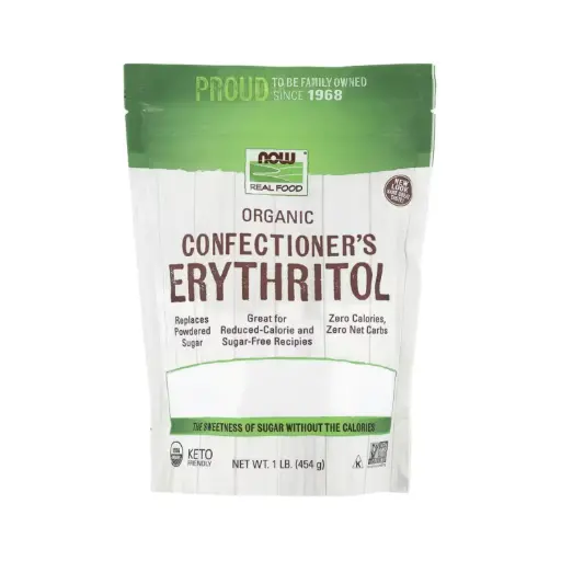 [733739069023] Now Foods Real Food Eritritol Orgánico De Repostería, Cero Calorías Y Cero Carbohidratos Netos 454 G (1 Lb) 
