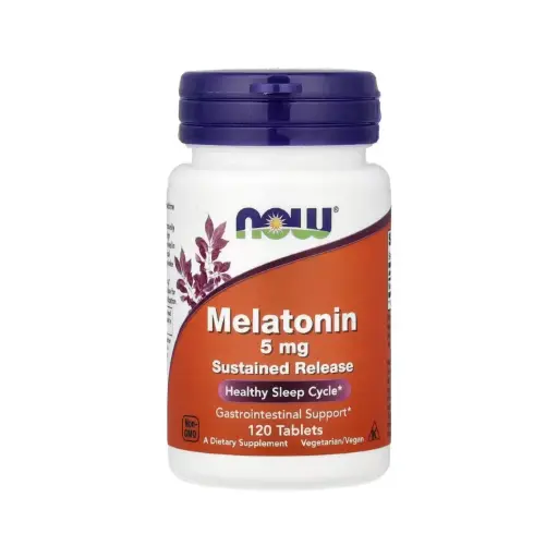 [733739035547] Now Foods Melatonina 5Mg Liberacion Sostenida 120 Tabletas
