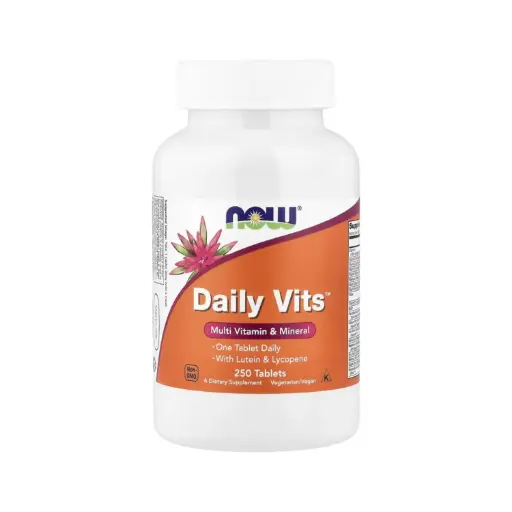 [733739037718] Now Foods Daily Vits, Suplemento Multivitamínico Y Mineral Con Luteína Y Licopeno, 250 Tabletas 