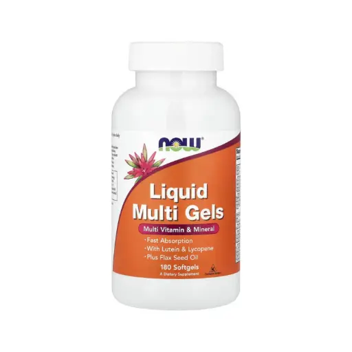 [733739038173] Now Foods Multigeles Líquidos Con Luteína Y Licopeno Más Aceite De Semilla De Lino, 180 Cápsulas Blandas 