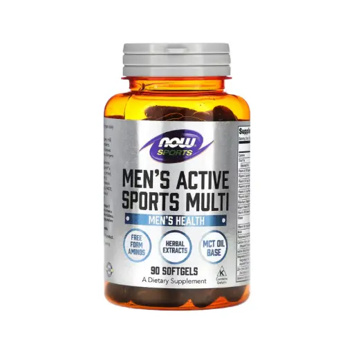 [733739038906] Now Foods Sports Suplemento Multivitamínico Deportivo Para Hombres 90 Cápsulas Blandas