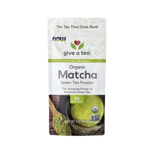 [733739042538] Now Foods Té Verde Matcha Orgánico En Polvo, 85 G (3 Oz) 