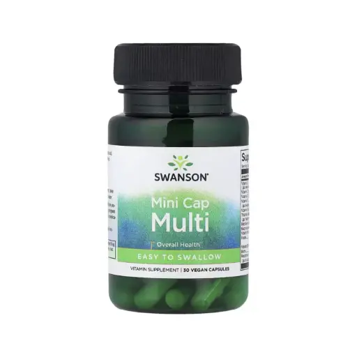 [087614116211] Swanson Minicápsulas Multivitamínicas, Salud General 30 Cápsulas Veganas 