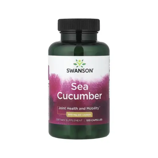 [087614018751] Swanson Pepino De Mar, Salud De Las Articulaciones Y Movilidad, 500 Mg, 100 Cápsulas 