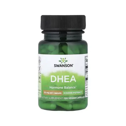 [087614022611] Swanson Dhea, Mayor Potencia, Equilibrio Hormonal, 50 Mg, 120 Cápsulas Veganas 