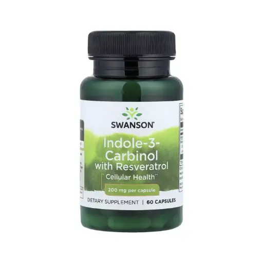 [087614023151] Swanson Indol-3-carbinol Con Resveratrol, Salud Celular, 60 Cápsulas 