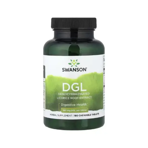 [087614141541.] Swanson Dgl, Salud Digestiva, 180 Tabletas Masticables 