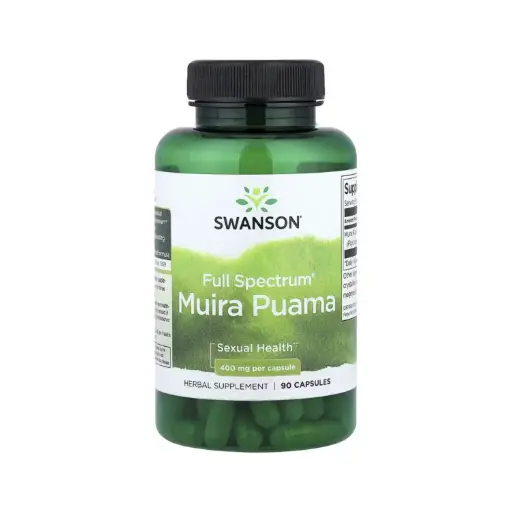 [087614111339] Swanson Muira Puama Full Spectrum, Salud Sexual 400 Mg, 90 Cápsulas