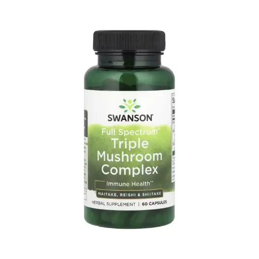 [0L-S0KX-NEYH] Swanson Complejo De Tres Hongos Full Spectrum, Salud Inmunitaria 60 Cápsulas