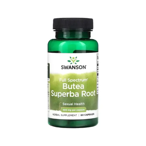 [087614114231] Swanson Raíz De Butea Superba De Espectro Completo, Salud Sexual 400 Mg, 60 Cápsulas