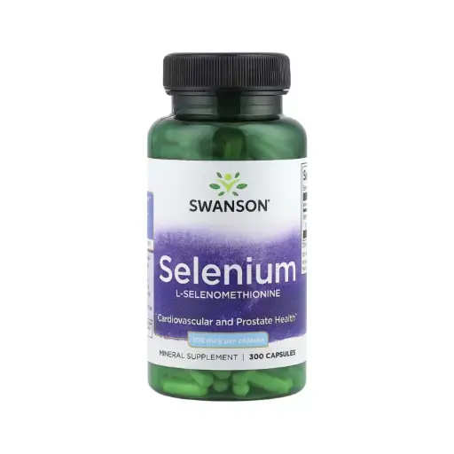 [087614015453] Swanson Selenio, Salud Cardiovascular Y De La Próstata 100 Mcg, 300 Cápsulas 