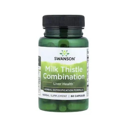 [087614141565] Swanson Combinación De Cardo Mariano, Salud Hepática, 60 Cápsulas 